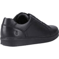 Hush Puppies Madden Herren Schwarz Leder Sneaker