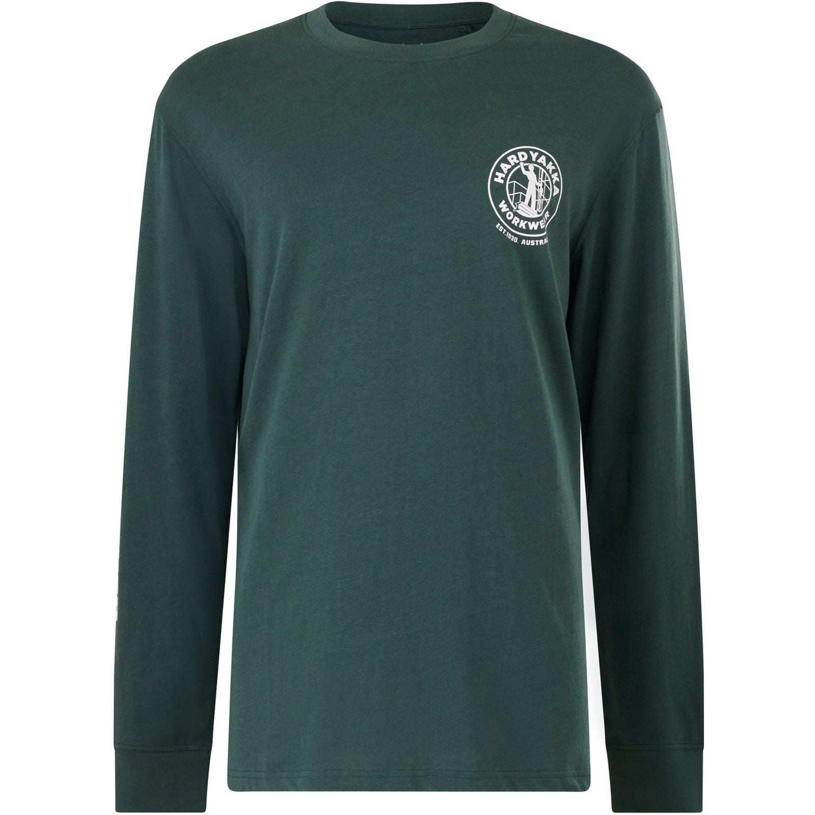 Hard Yakka Heritage Icon Baumwolle Herren Grünes T-Shirt