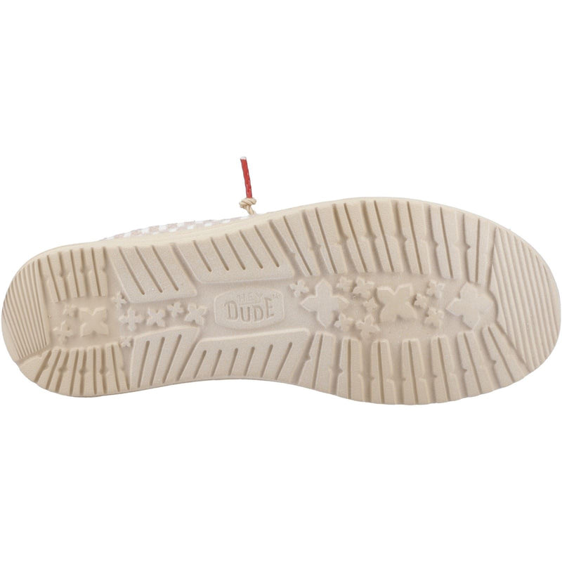 HEYDUDE Wally Resort Polyester Mischung Herren Mokassin Schuhe In Multi/Chili Rot