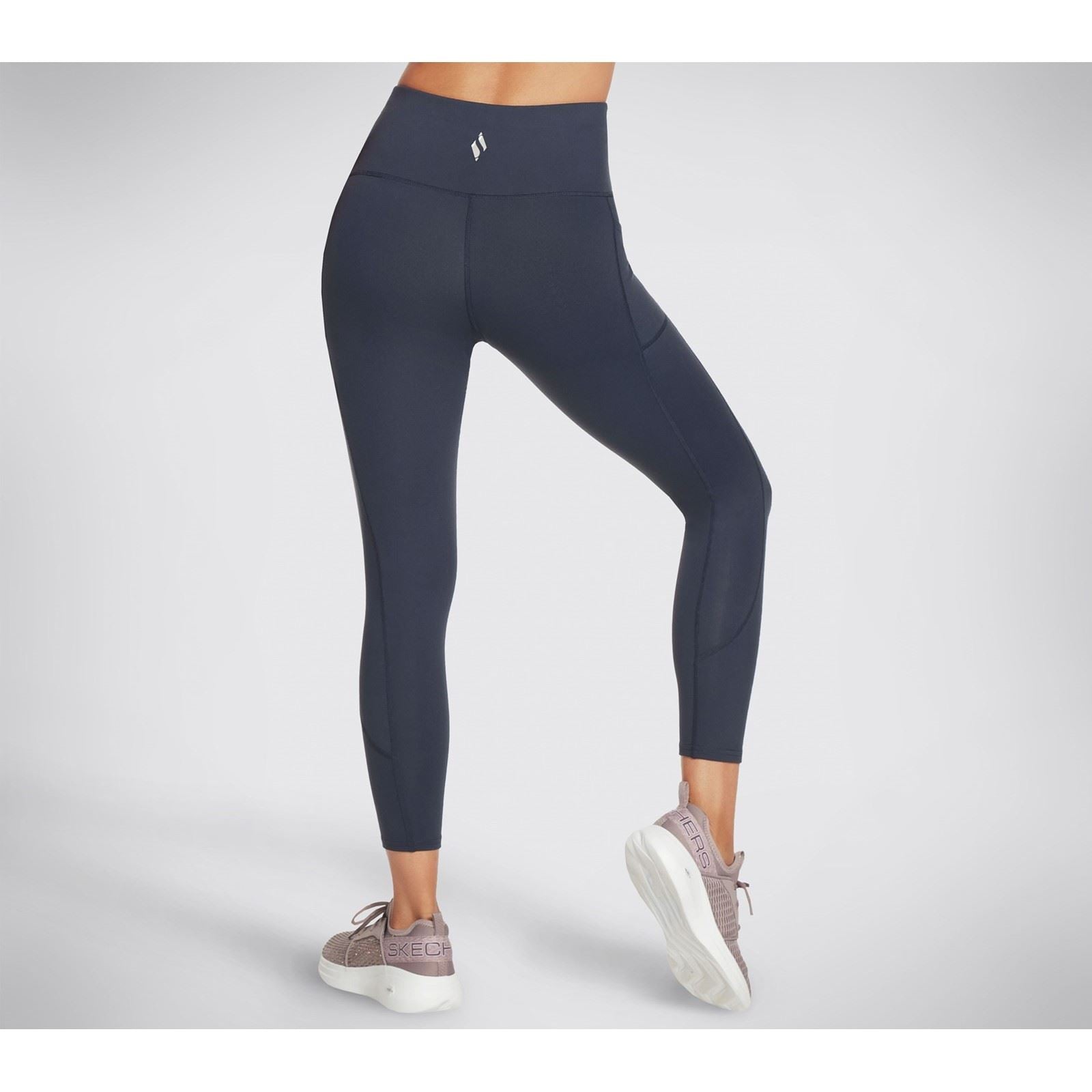Skechers Performance GOWALK Wear High-Waisted 7/8 Nylon Damen Blaue Sportleggings