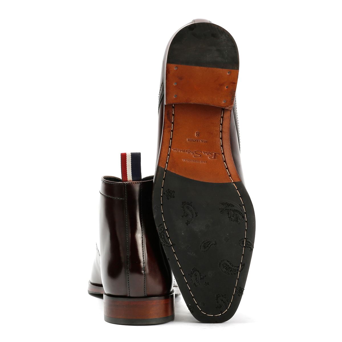 Ben Sherman London Leder Herren Braune Stiefel
