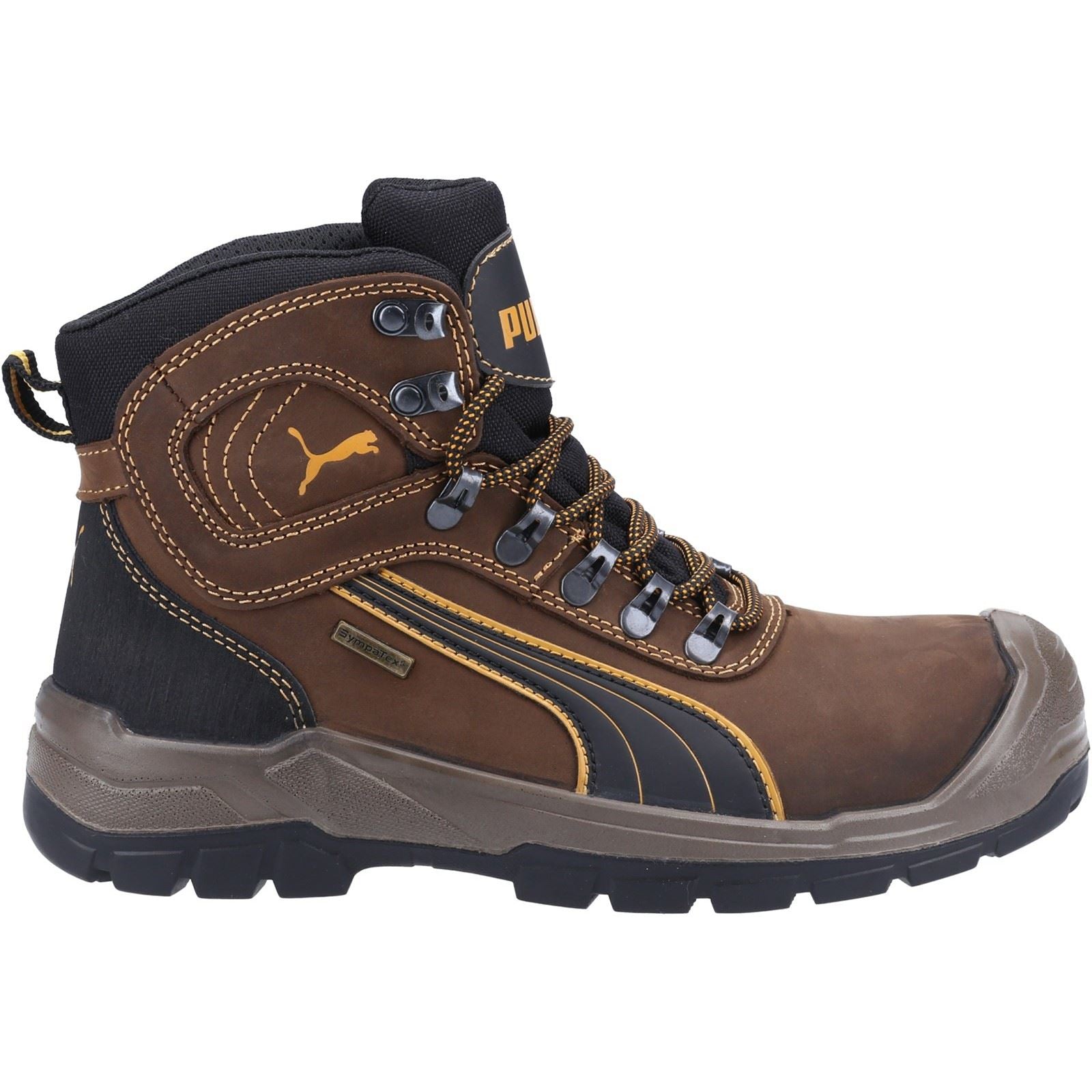 Puma Safety Sierra Nervada Mid Leder Braun Sicherheitsstiefel
