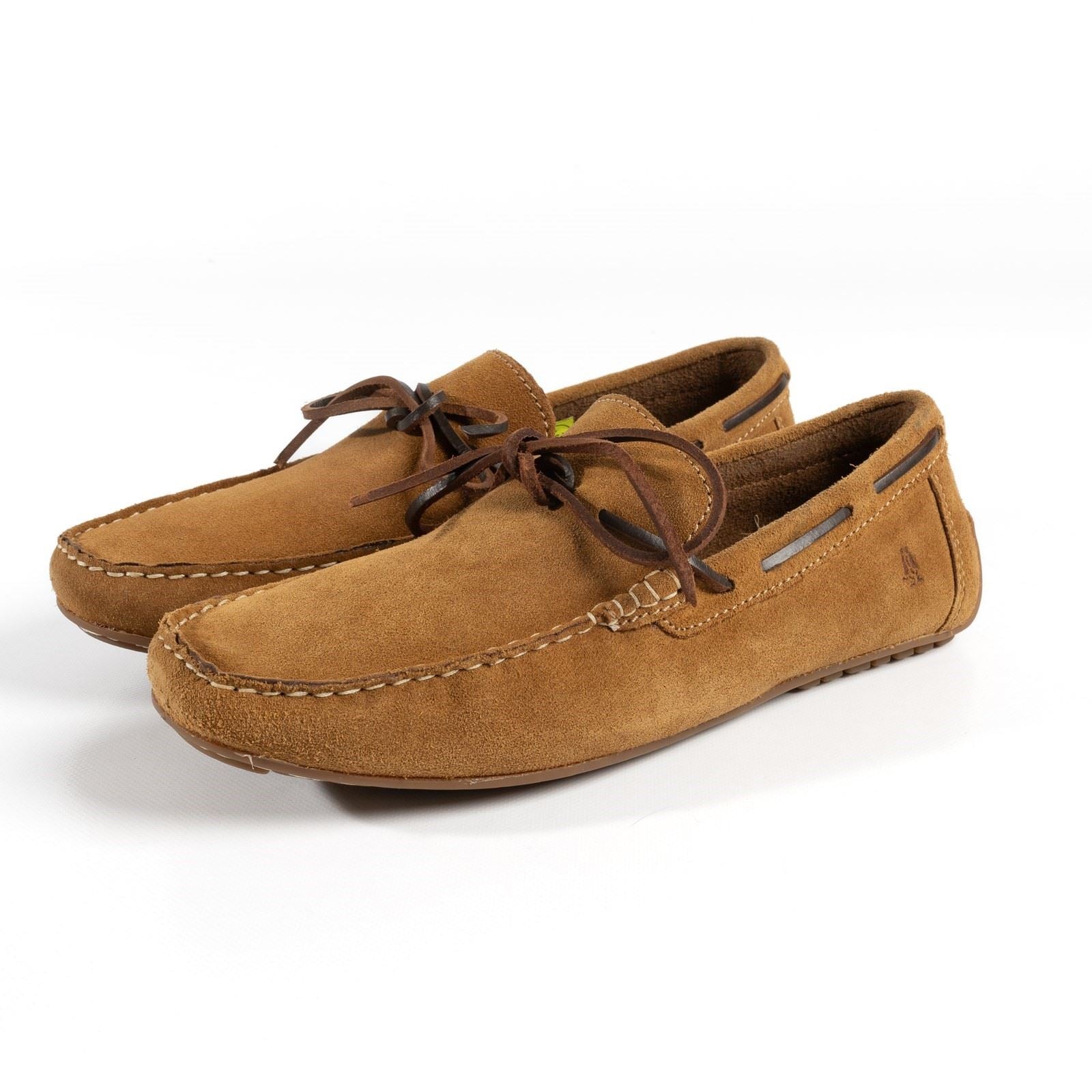 Hush Puppies Reuben Wildleder Herren Bootsschuhe In Beige