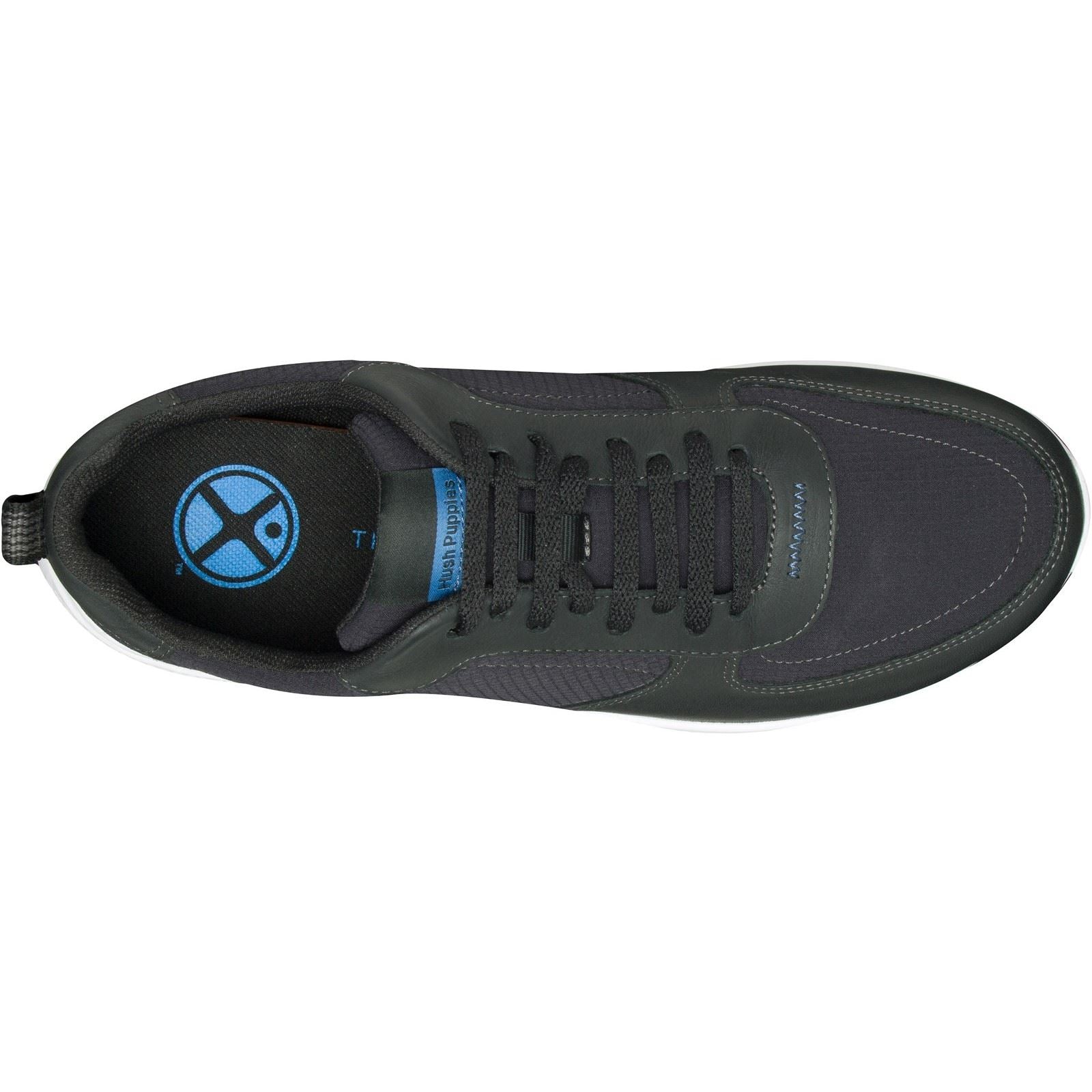 Hush Puppies Elevate Schwarze Farbe Ledersneaker Für Herren