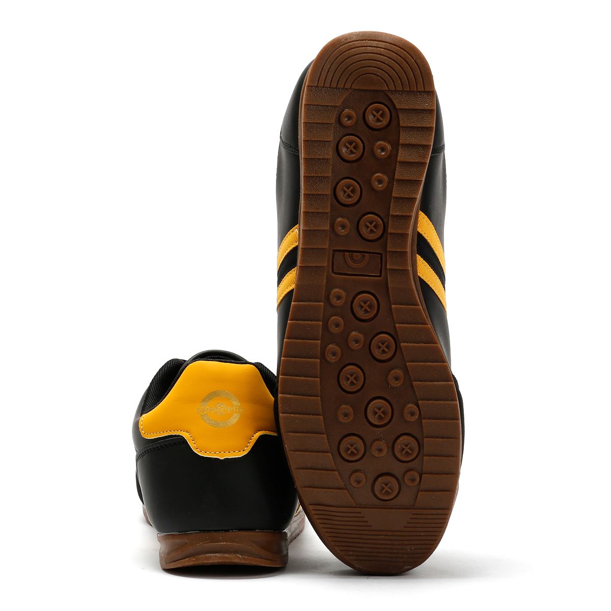 Lambretta Tackle Männer Schwarze Sneakers