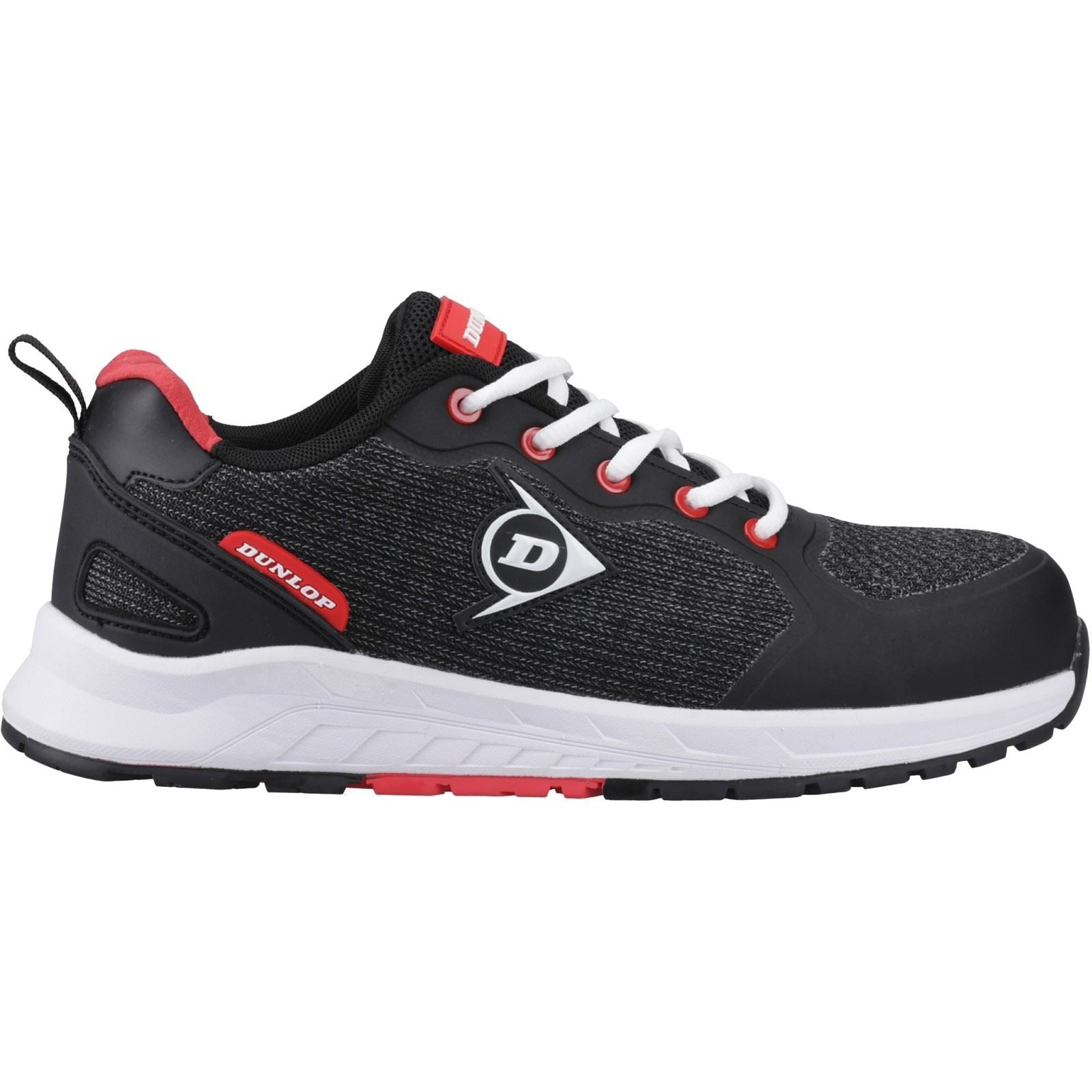 Dunlop T-Max Textile Herren Schwarz/Rot Sicherheitssneaker