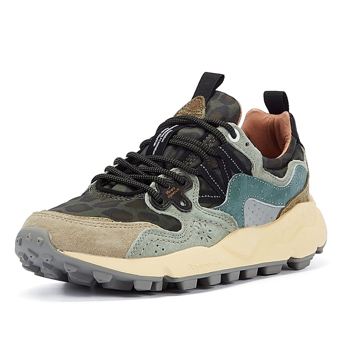 Flower Mountain Yamano 3 Schwarze Farbe/Graue Wildleder-Sneakers
