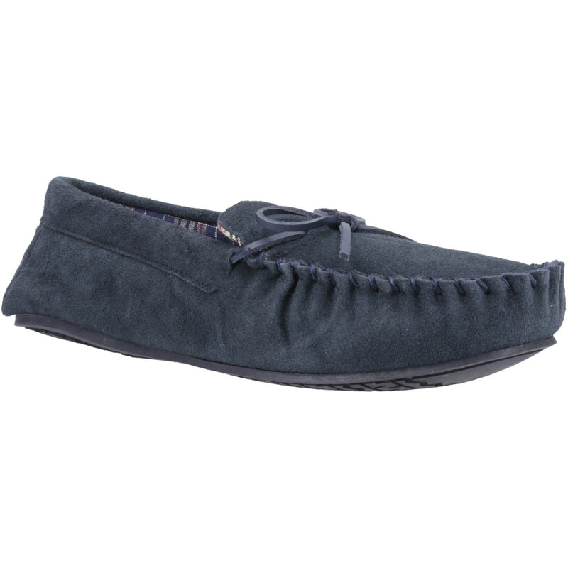 Hush Puppies Clyde Wildleder Herren Hausschuhe In Marineblau