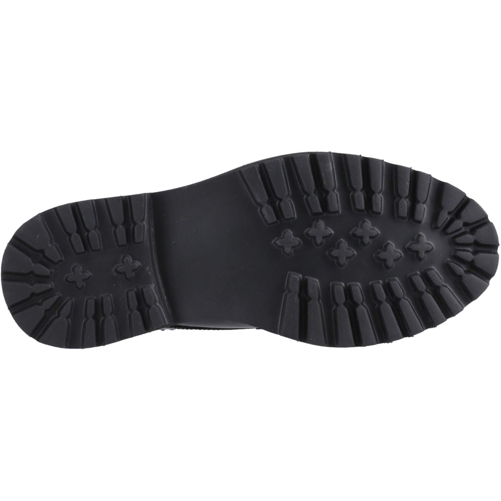 Hush Puppies Gabi Lace Up Mädchen Brogues Aus Schwarzem Leder