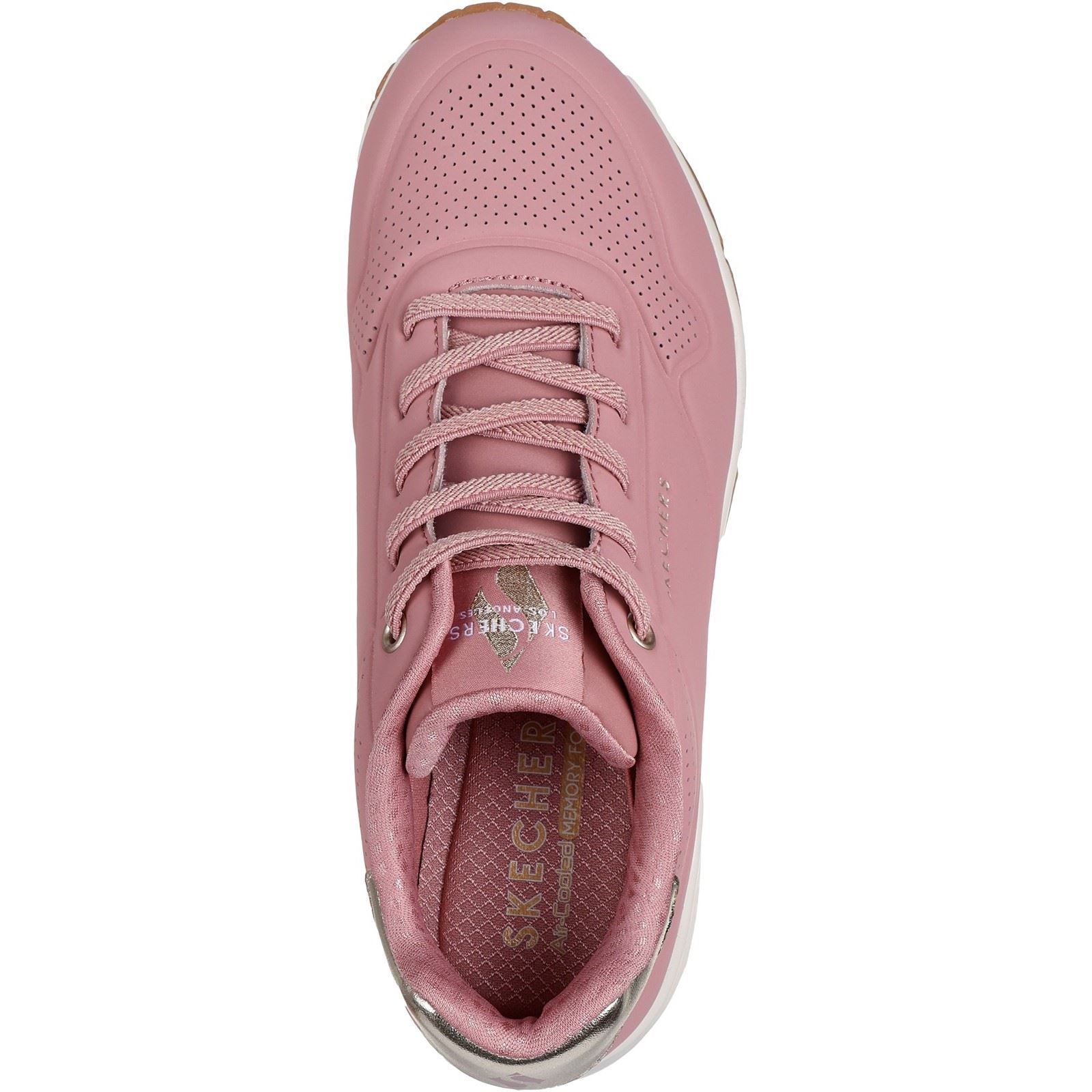 Skechers Uno - Shimmer Away Synthetische Damensneaker In Rose