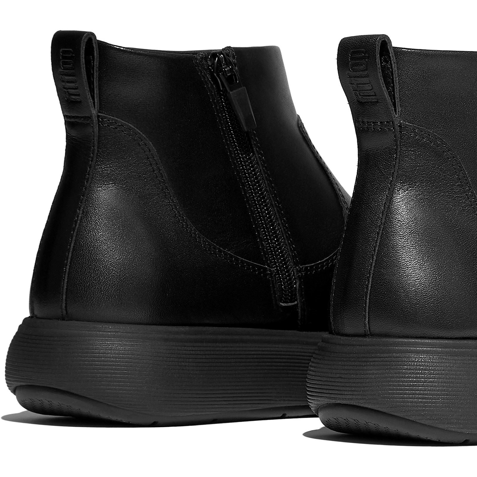 Fitflop Iq-Comff Leder Damen All Black Stiefel