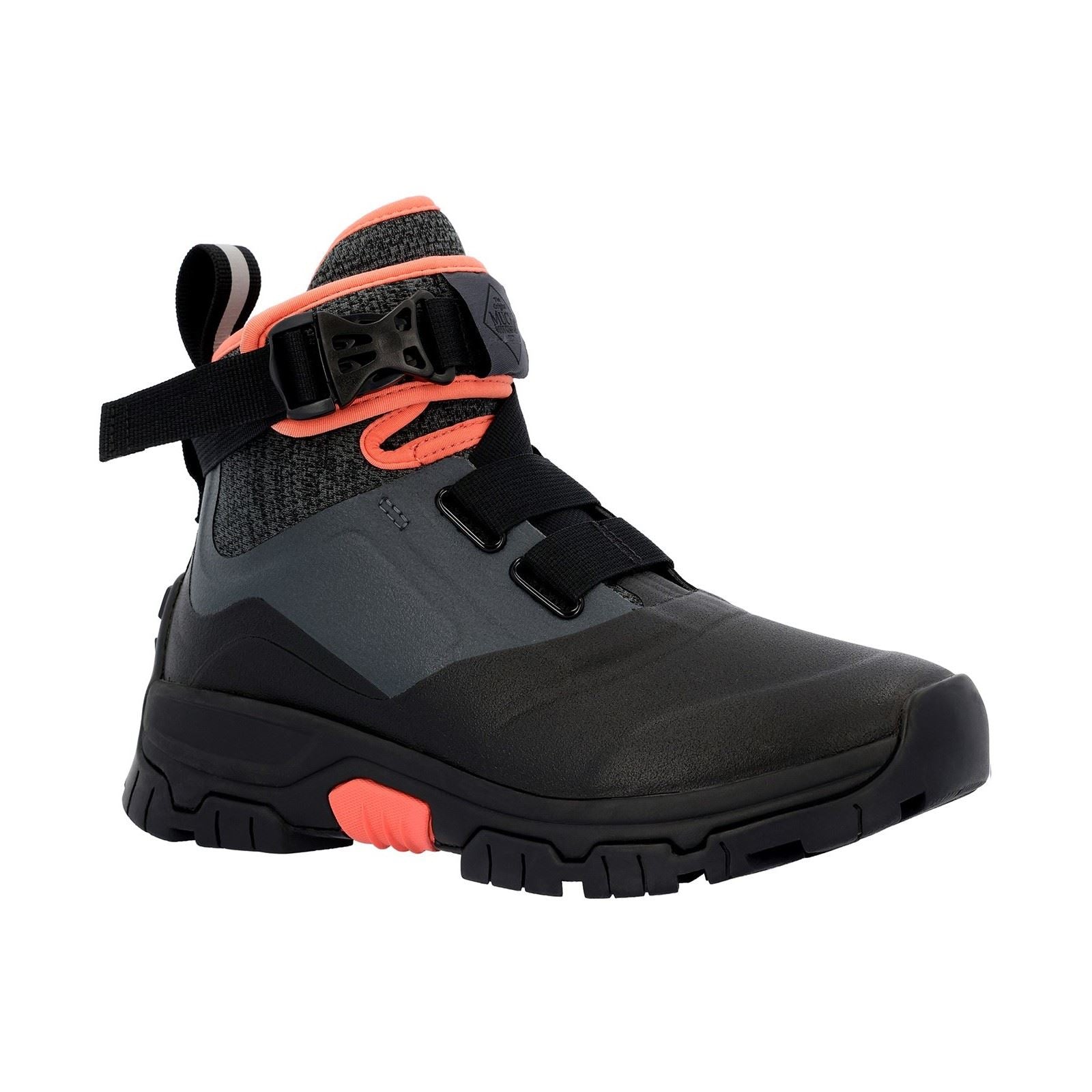 Muck Boots Apex Pac Gummischwarze/Dunkle Schatten-Gummistiefel