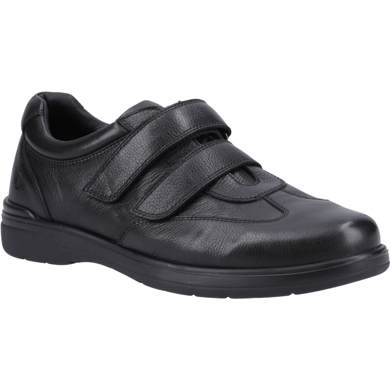 Hush Puppies Magnus Leder Herren Schwarze Loafer