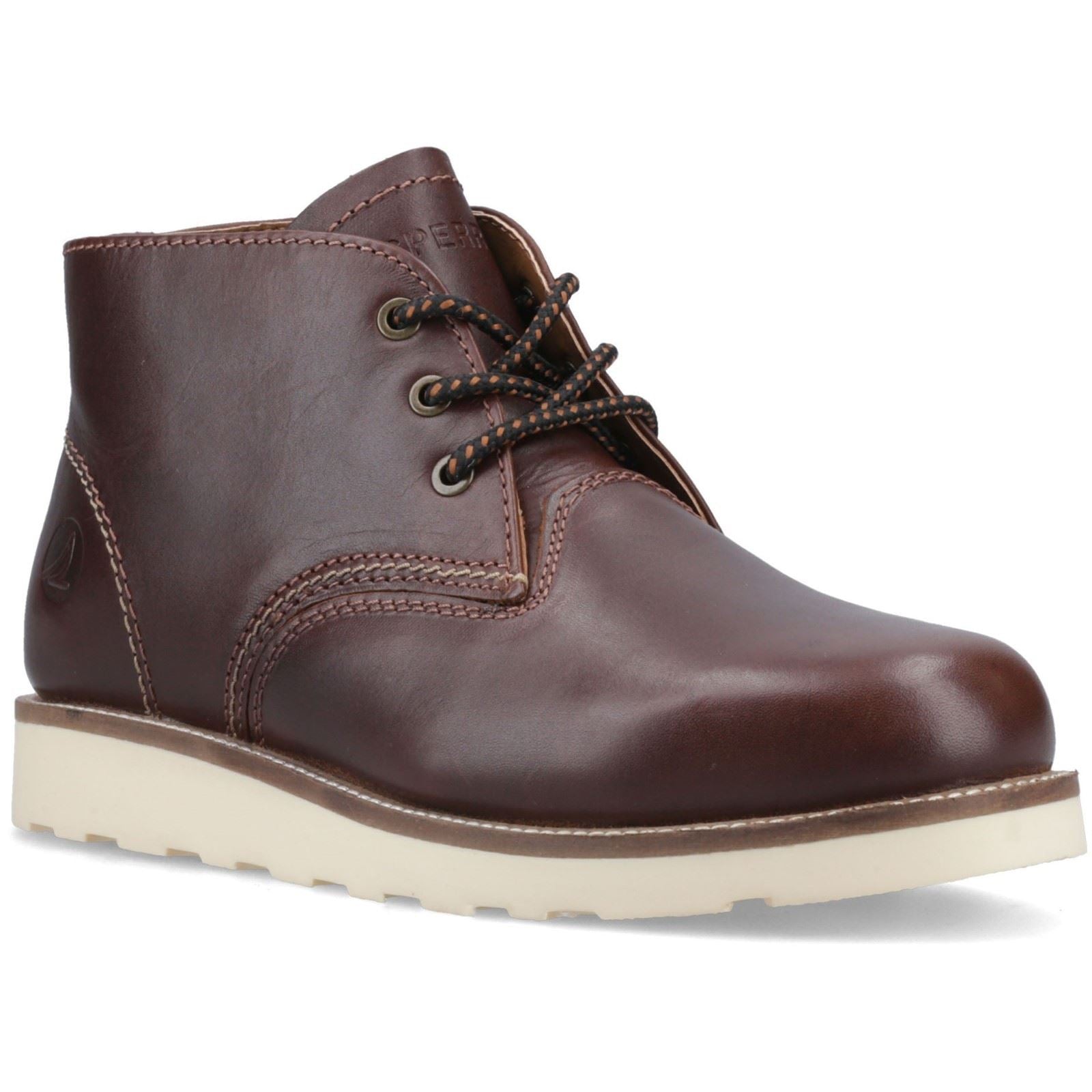 Sperry Portland Leder Herren Schokoladen Ankle Boots