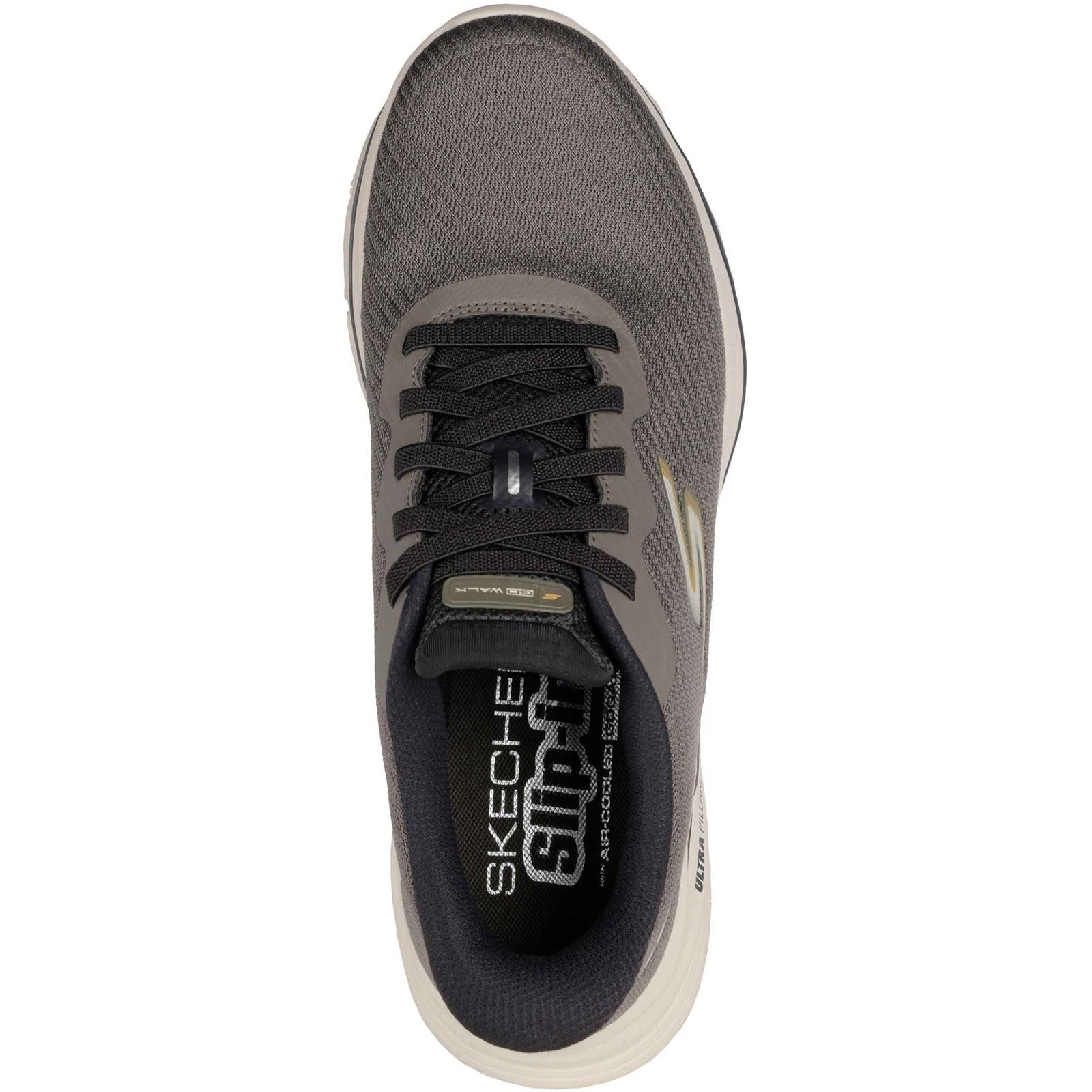 Skechers GO WALK 8 Pate Textile Herren Sneaker In Taupe