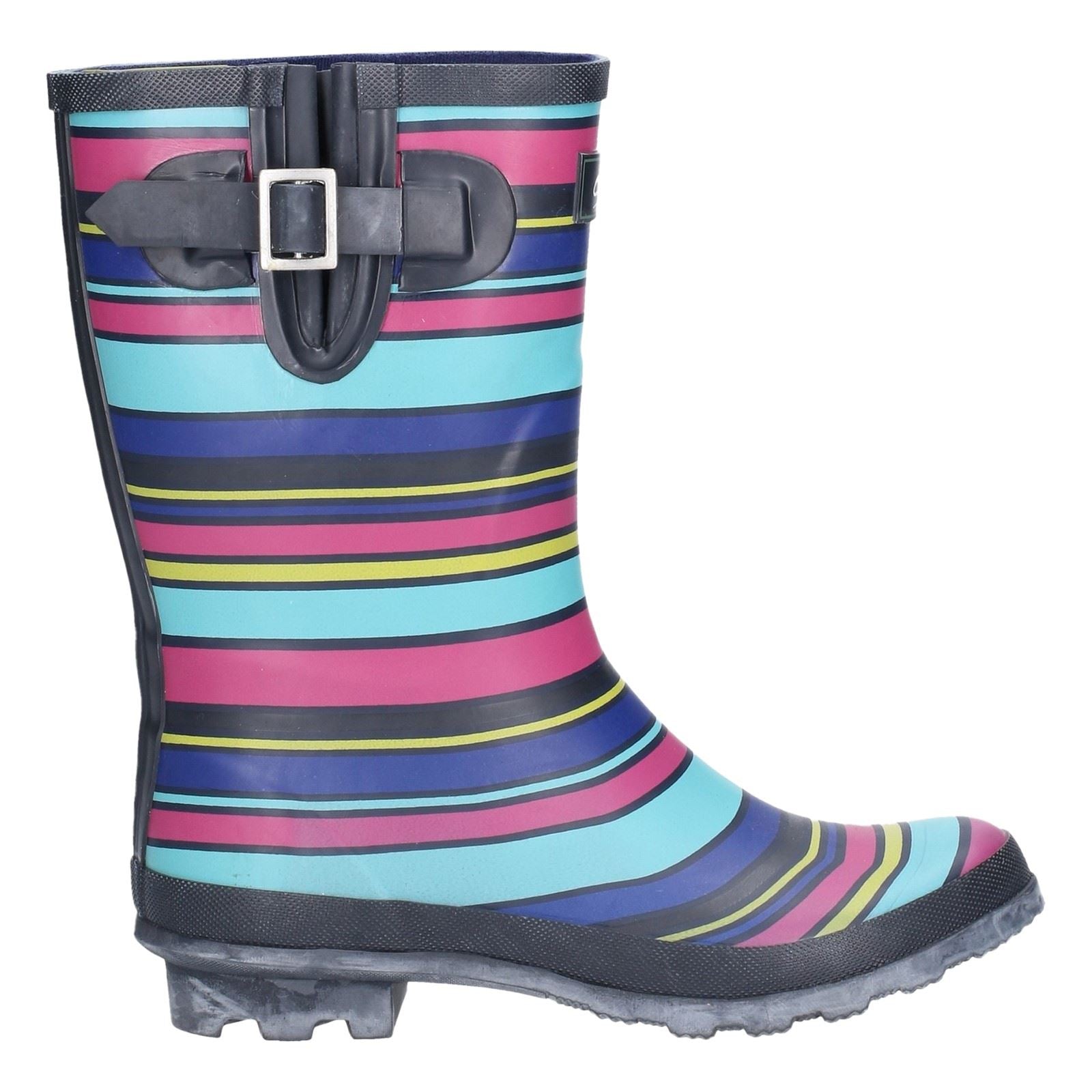 Cotswold Paxford Damen Gummistiefel mit Streifen in mehreren Farben