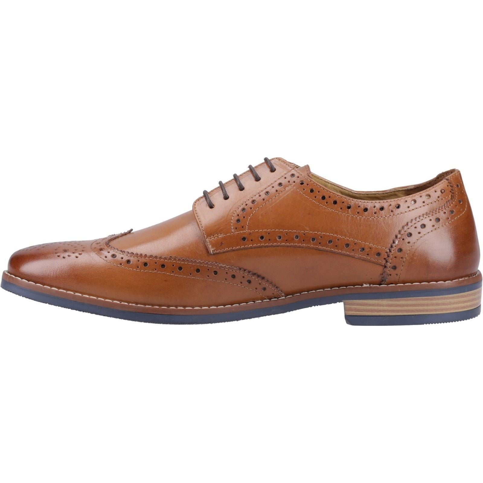 Hush Puppies Mack Herren Brogues Schuhe Aus Braunem Leder