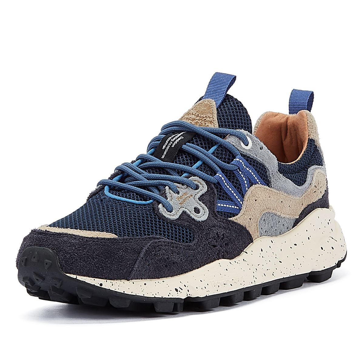 Flower Mountain Yamano 3 Herren Schwarze/Grau Wildleder Turnschuhe