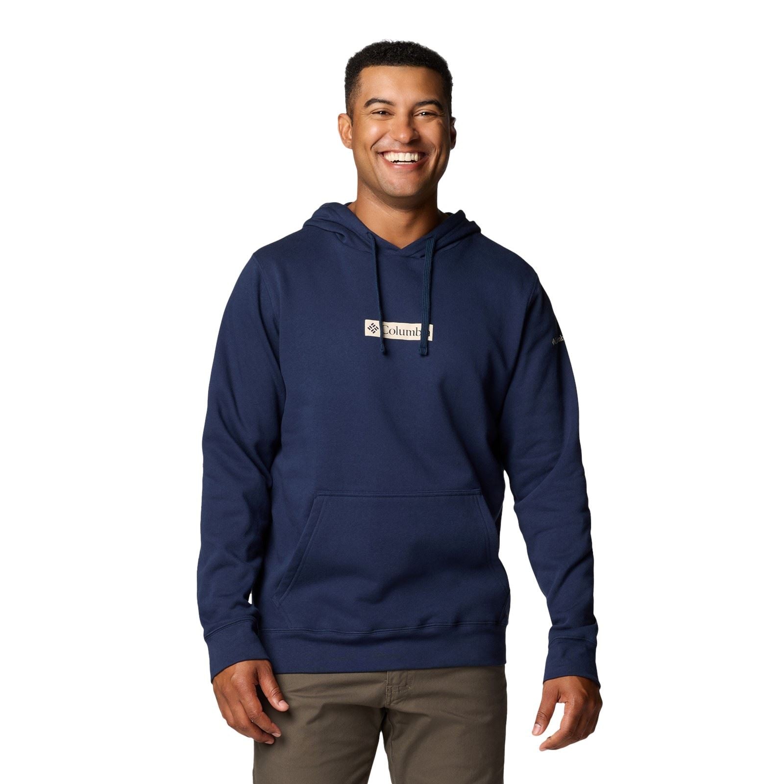 Columbia Columbia Trek Trek Baumwolle Herren Blau Kapuzenpullover