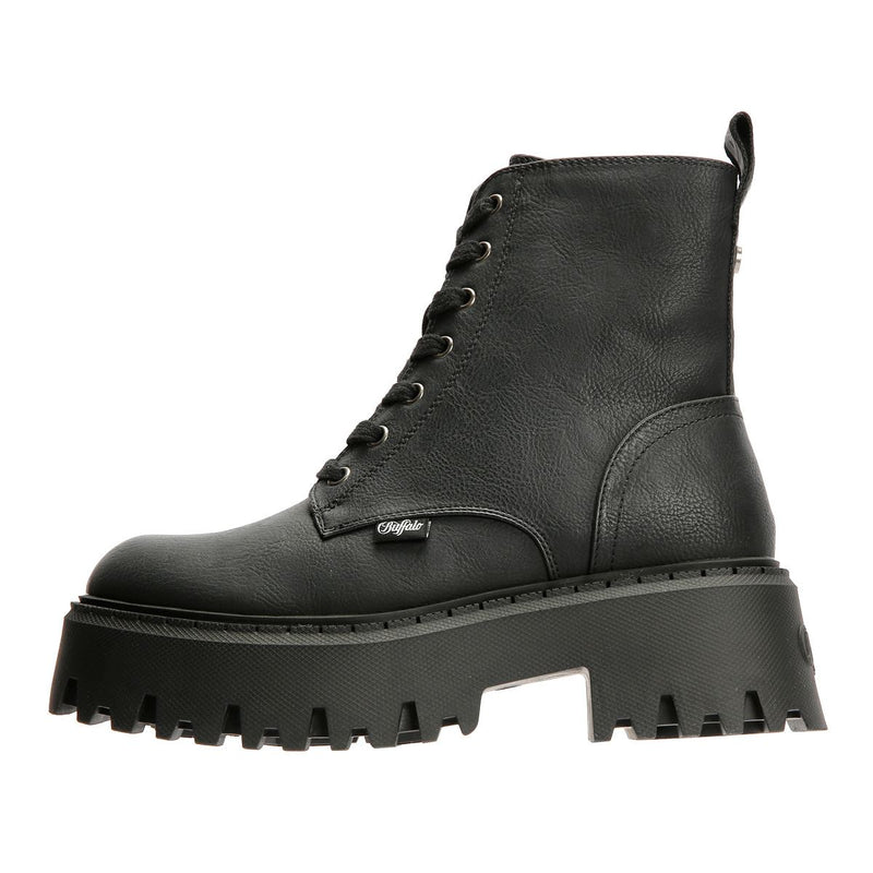 Buffalo Aspen Lace Up Warm Damen Schwarze Farbe Stiefel