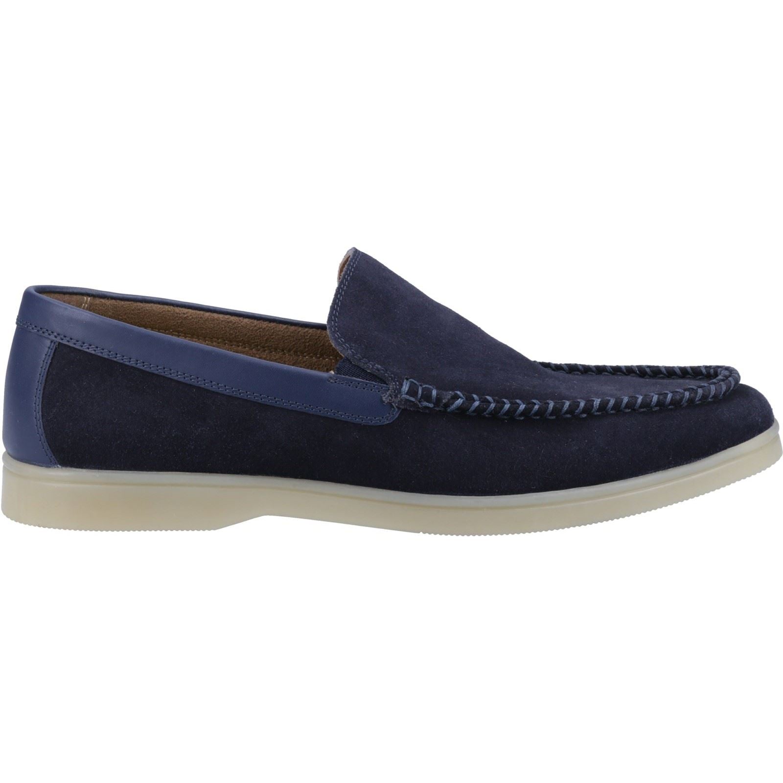Hush Puppies Leon Herren Wildleder Mokassins In Marineblau