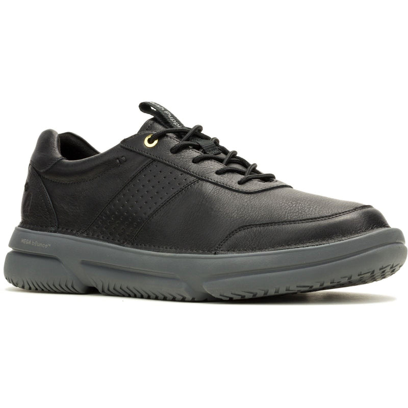 Hush Puppies Baylor Herren Schwarz Leder Sneakers
