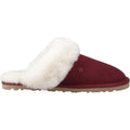 Hush Puppies Samantha Damen Hausschuhe aus Wildleder in Bordeaux