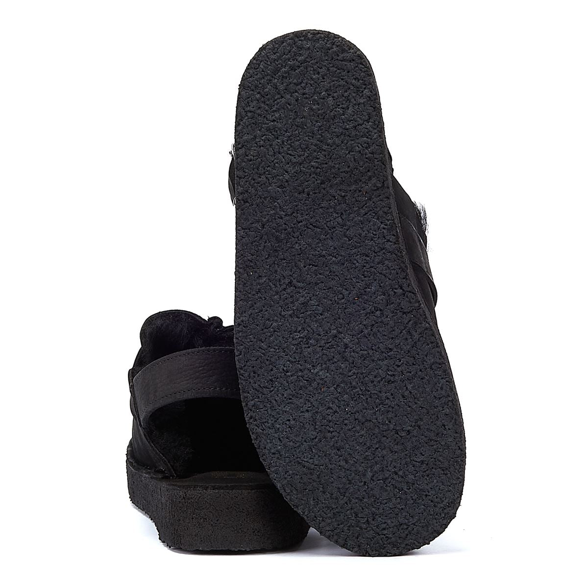 Clarks Trek Mule Sling Gefütterte Damen-Schwarze-Komfortschuhe