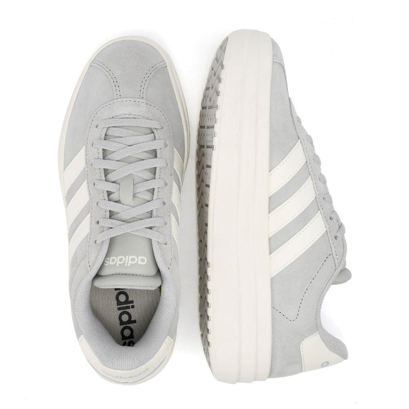 Adidas VL Court Bold Damen Sneaker Aus Grauem Leder