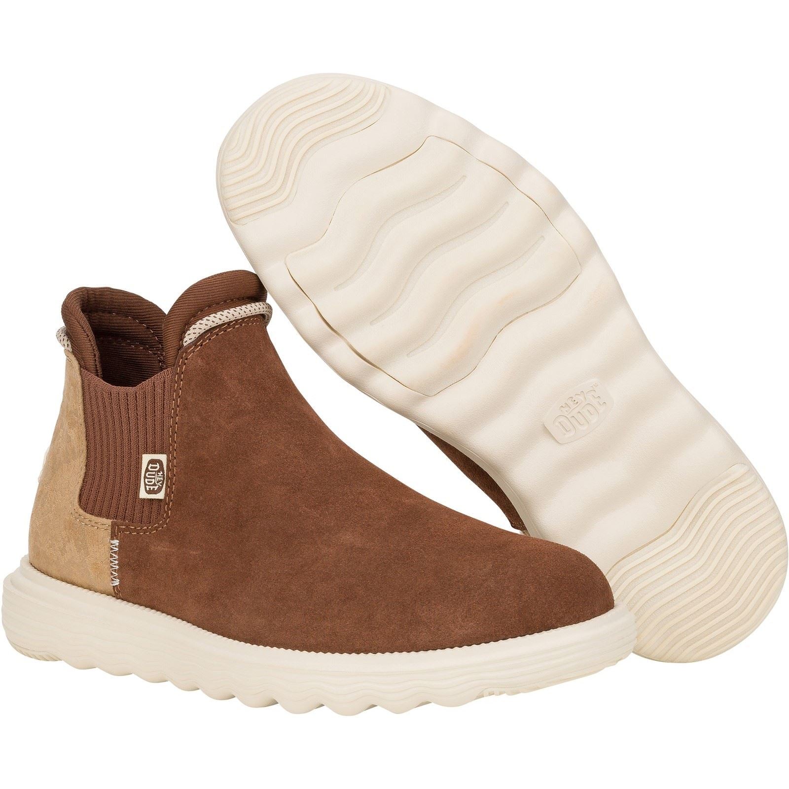 HEYDUDE Branson Novelty Leder Damen Braun/Schlangen Stiefel