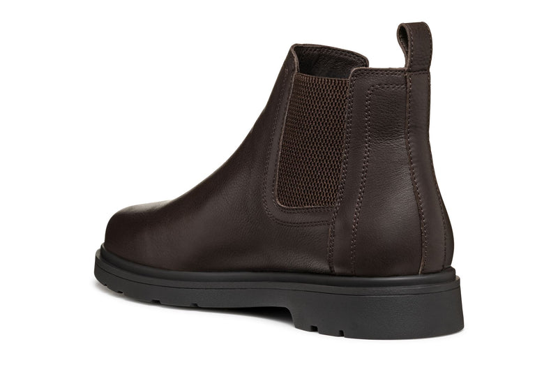 Geox Spherica EC1 C Tumble Leder Herren Braune Stiefel