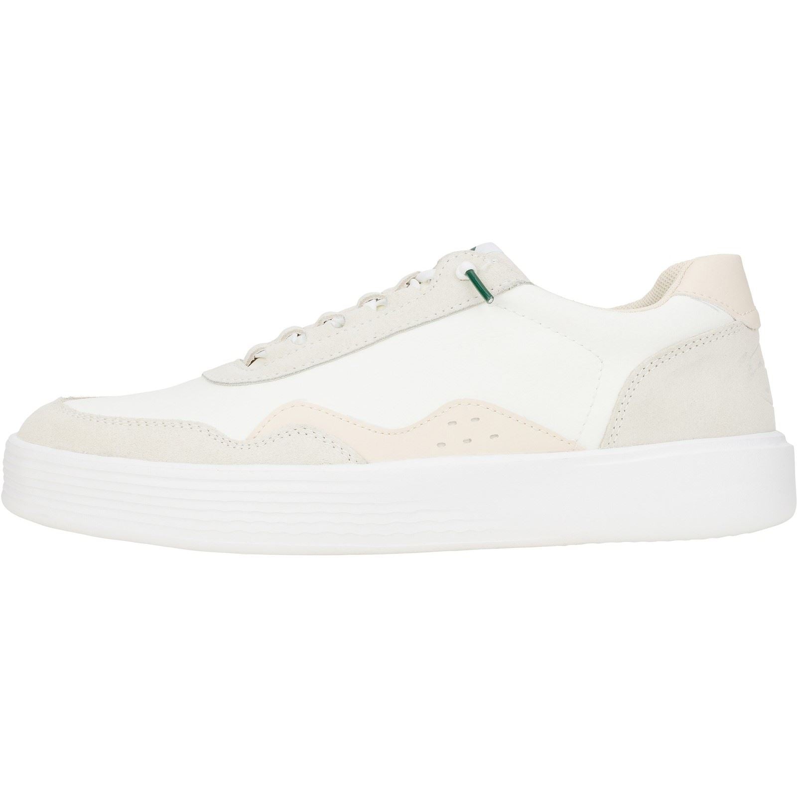 HEYDUDE Hudson Classic Wildleder Herren Sneakers In Hellbeige/Weiß