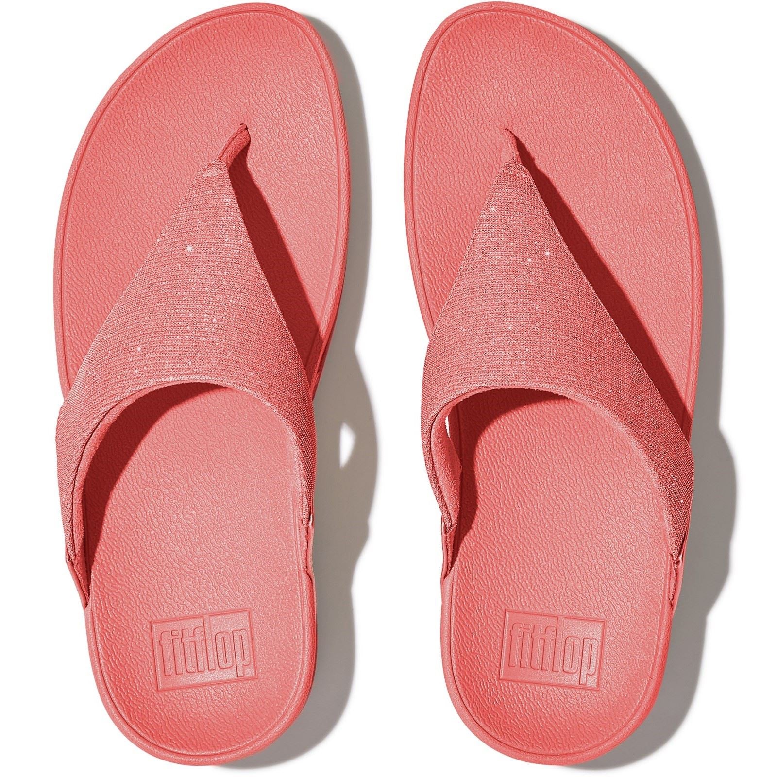 Fitflop Lulu Shimmerlux Polyester Damen Rosy Coral Sandalen