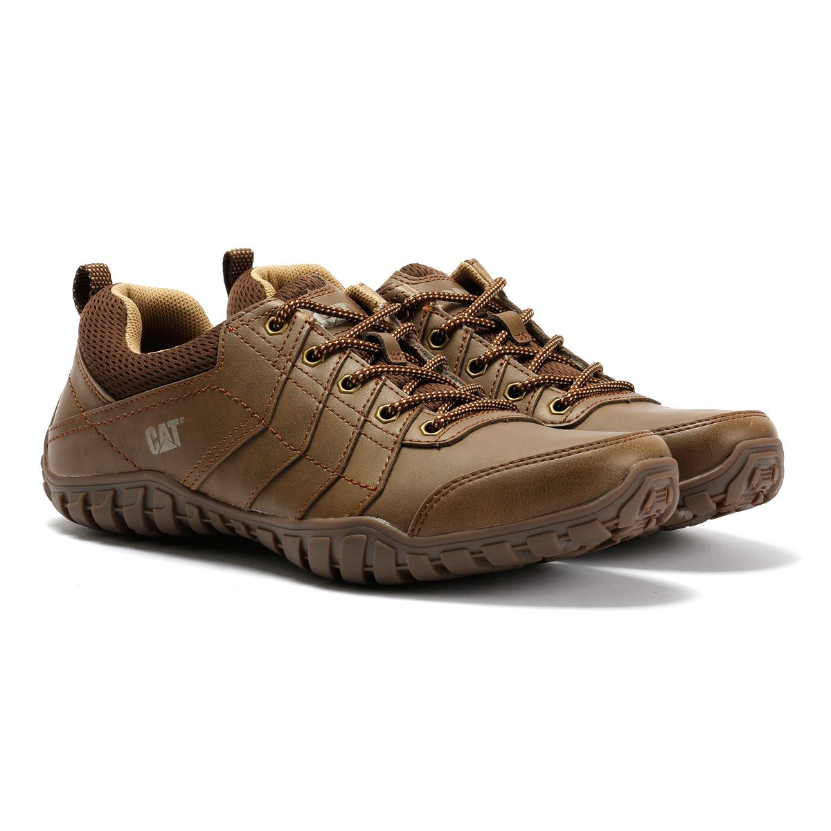 Caterpillar Instruct Wildleder Herren Schnürschuhe In Beige