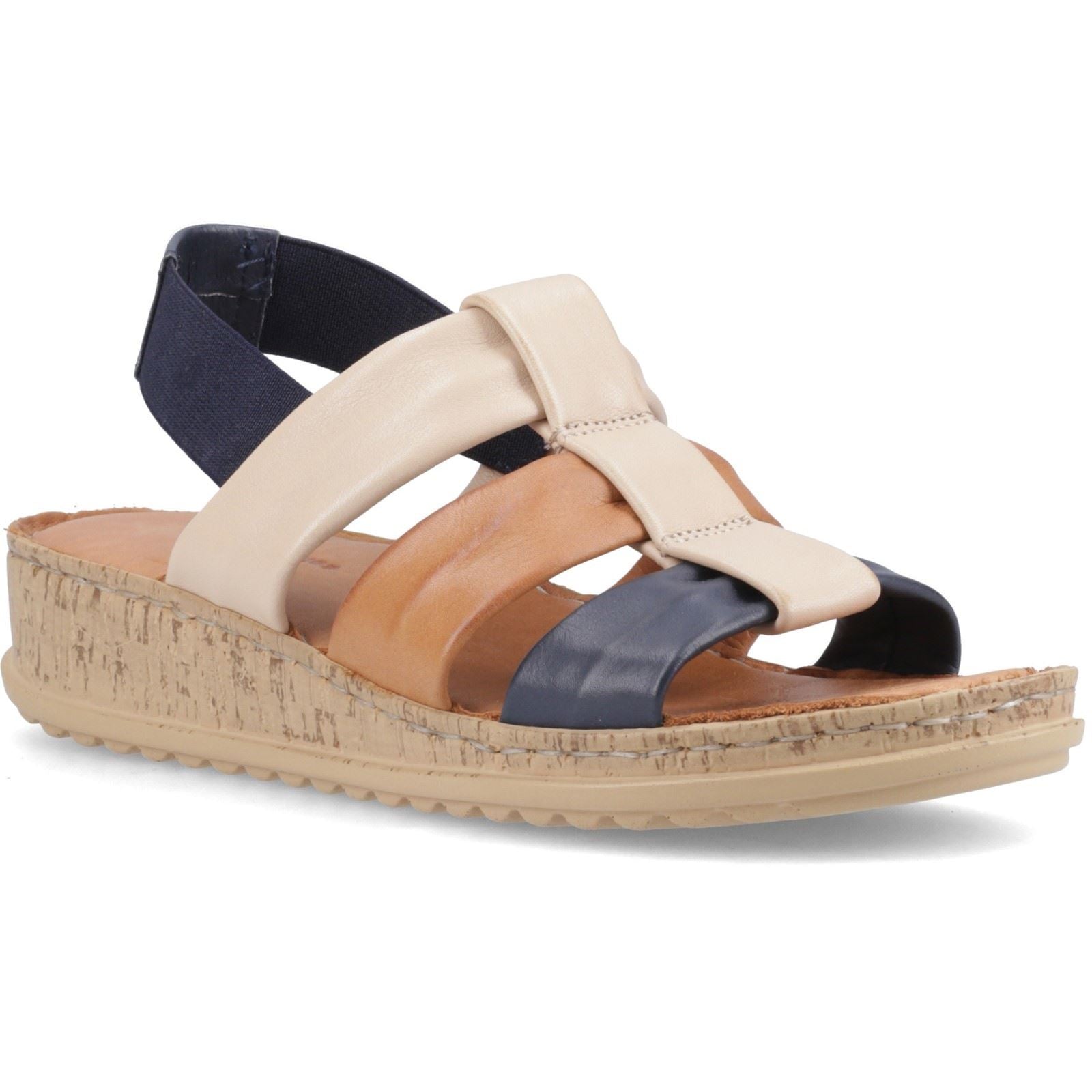 Hush Puppies Eden Gladiator Leder Damen Marine Mix Sandalen
