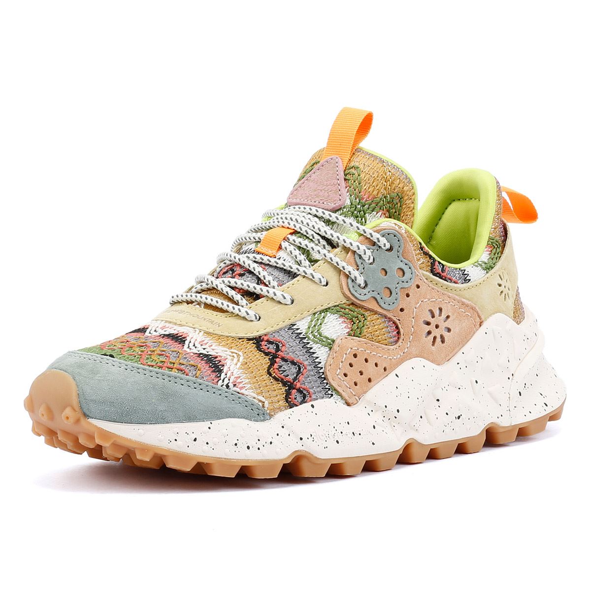 Flower Mountain Kotetsu Damen Grüne Sneakers