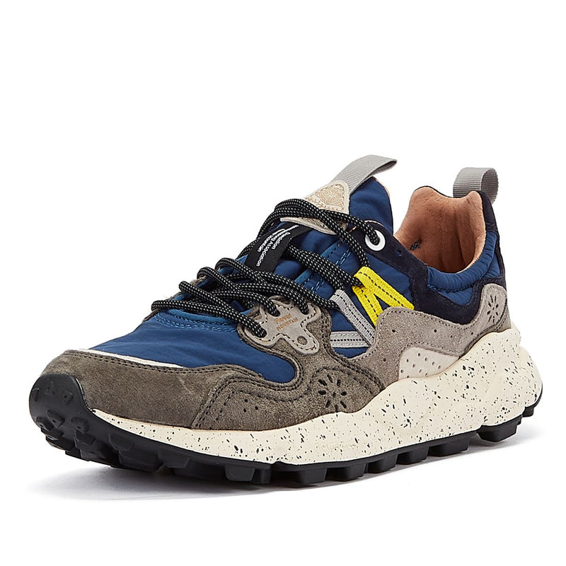 Flower Mountain Yamano Wildleder Herren-Sneaker In Grau