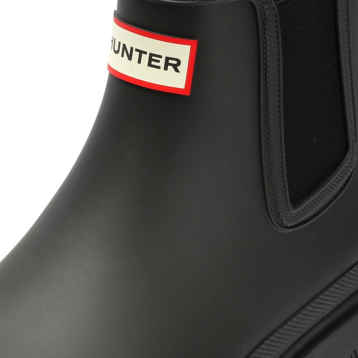 Hunter Downpour Chelsea Gummi Damen Schwarze Farbe Gummistiefel