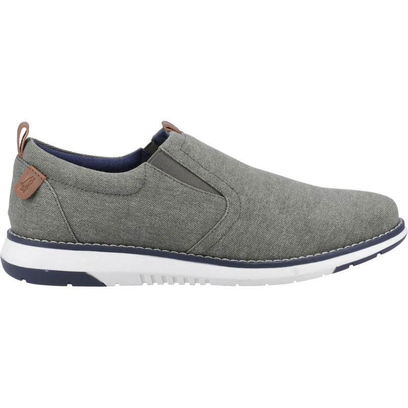 Hush Puppies Benny Canvas Herren Khaki Slipper