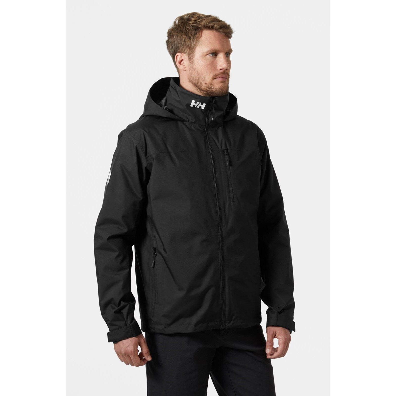 Helly Hansen Sport Crew Hooded Midlayer Sailing 2.1 Herren Schwarze Segeljacke