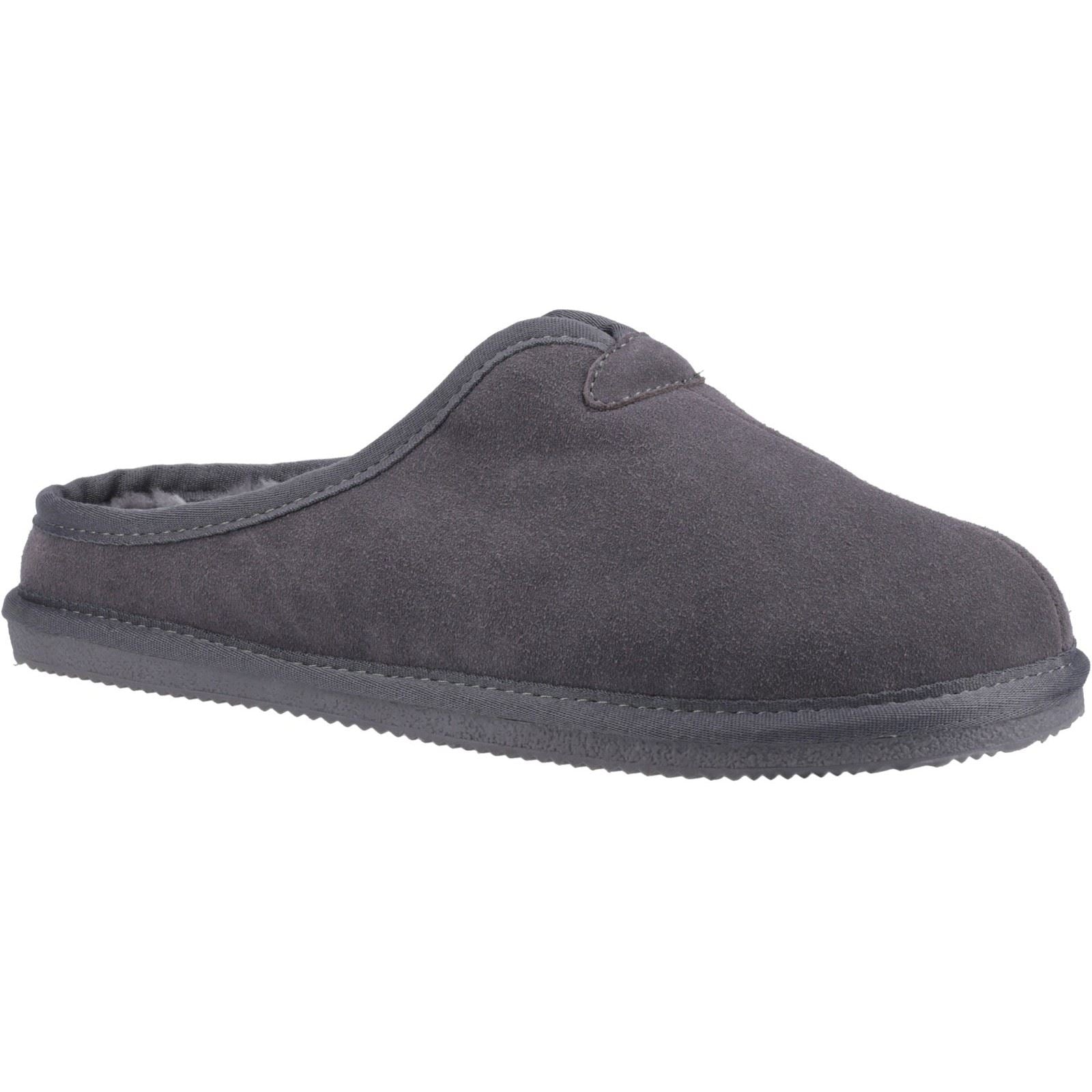 Hush Puppies Conrad Wildleder Herren Graue Hausschuhe