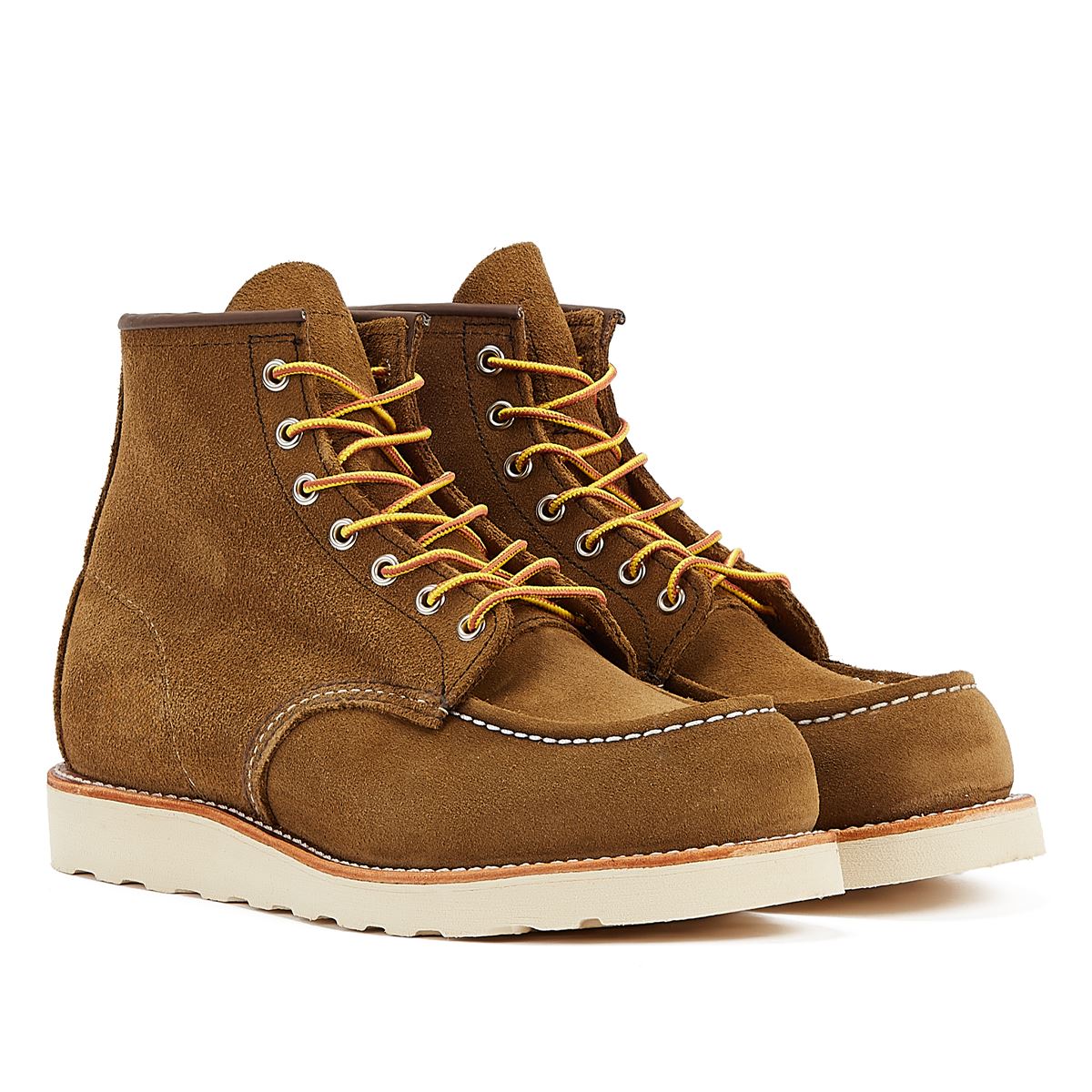 Red Wing Shoes Heritage Work 6-Zoll Moc Toe Herren Olivgrüne Mohave-Stiefel