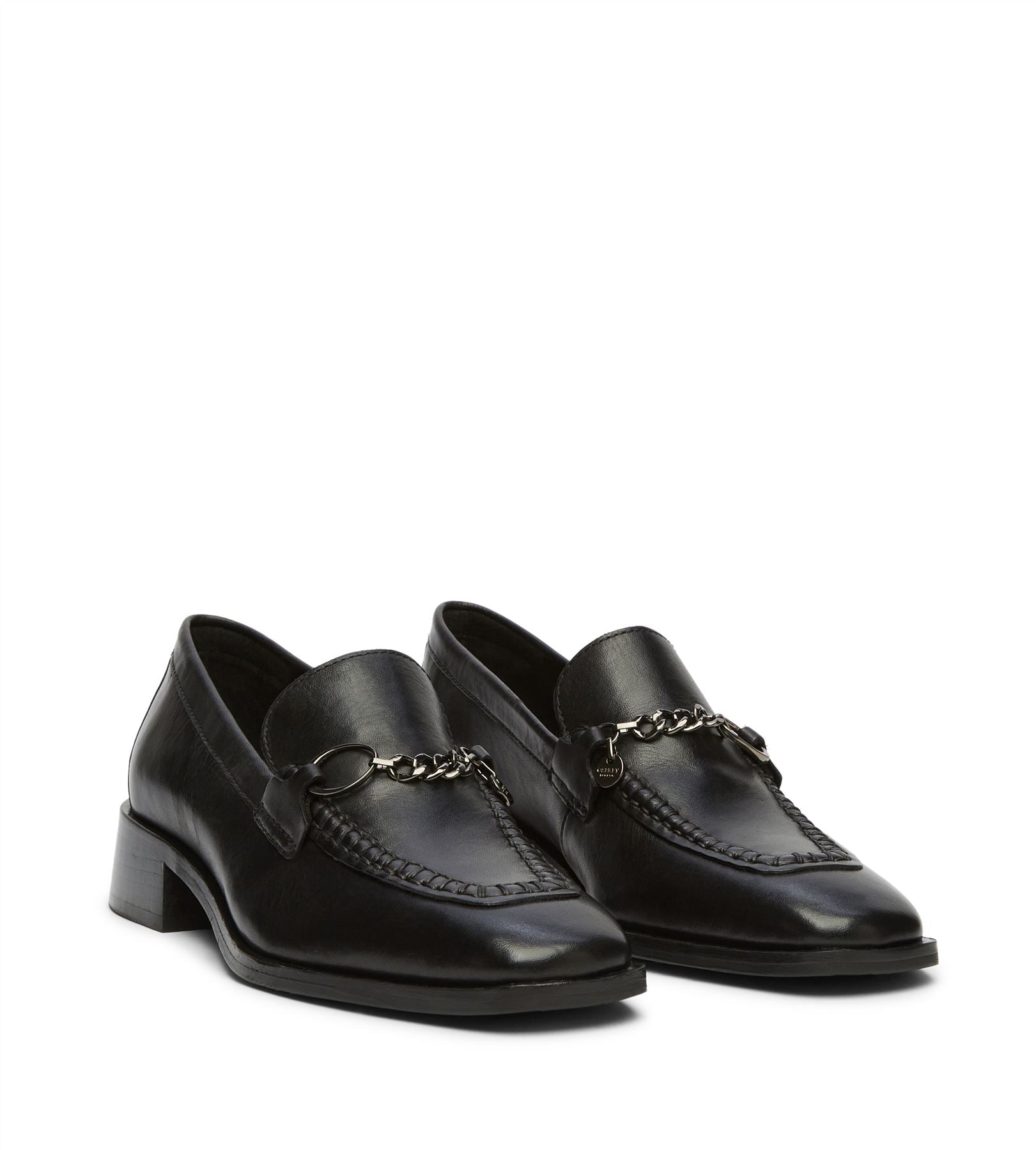 Osprey London The Islington Leder Damen Schwarze Slipper