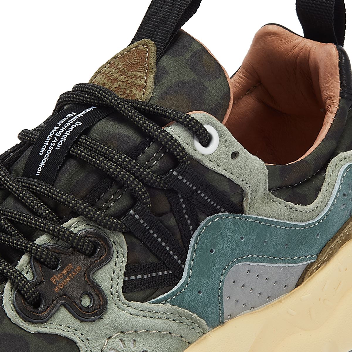 Flower Mountain Yamano 3 Schwarze Farbe/Graue Wildleder-Sneakers