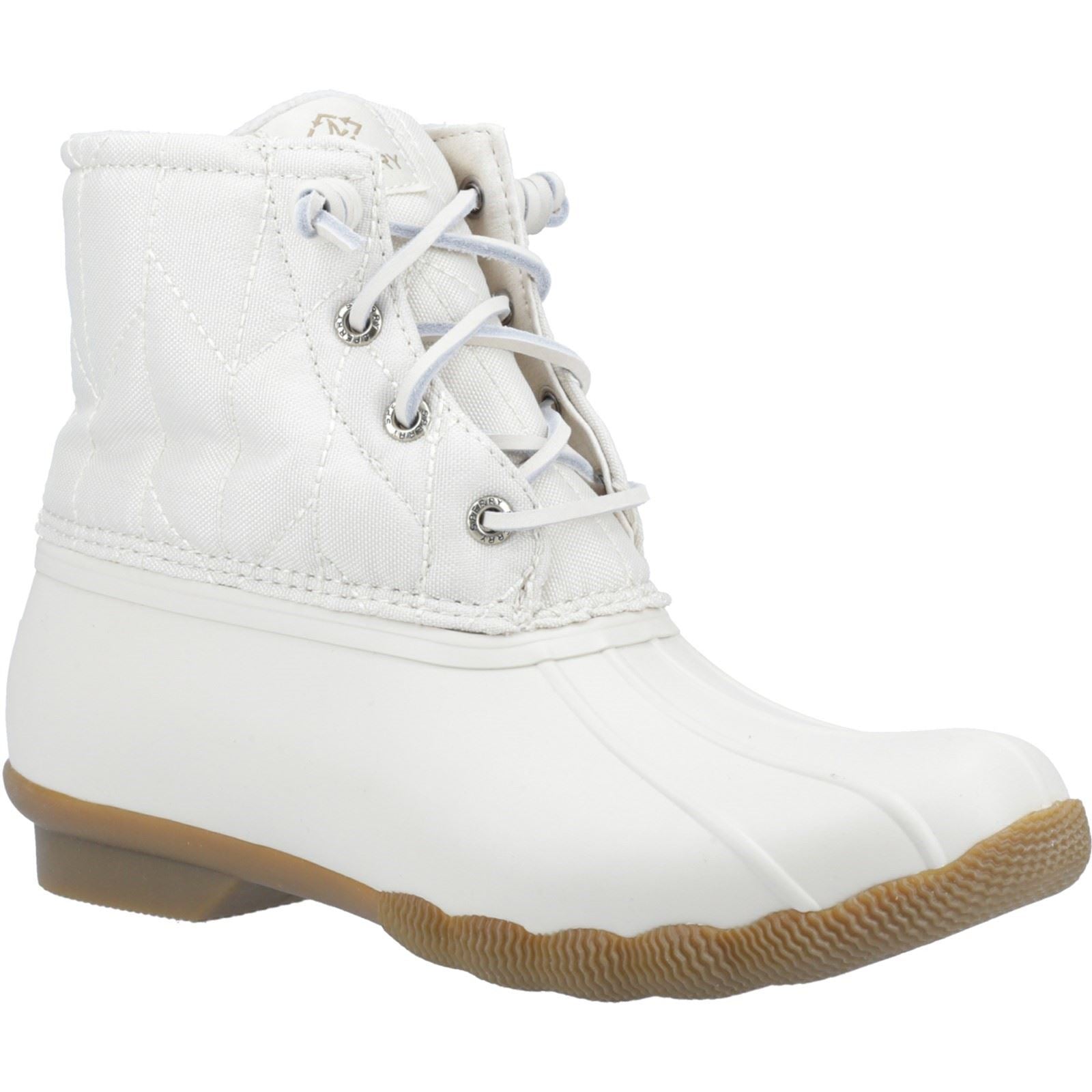 Sperry Saltwater SeaCycled RPET Synthetik Elfenbein Gummistiefel