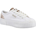 Superga 2631 Calfhair Details Damen Weiße Avorio/Leopard-Print Sneaker