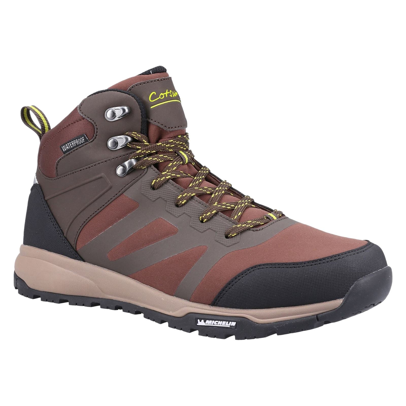 Cotswold Kingham Mid Herren Wanderschuhe In Braun