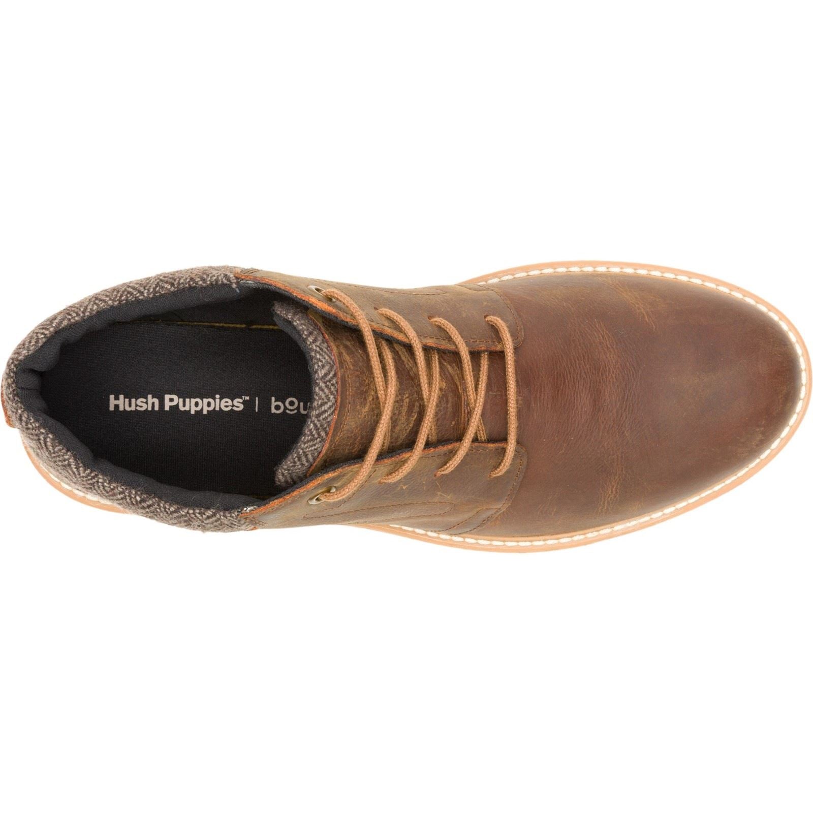 Hush Puppies Jenson Leder Herren Stiefeletten in Tan