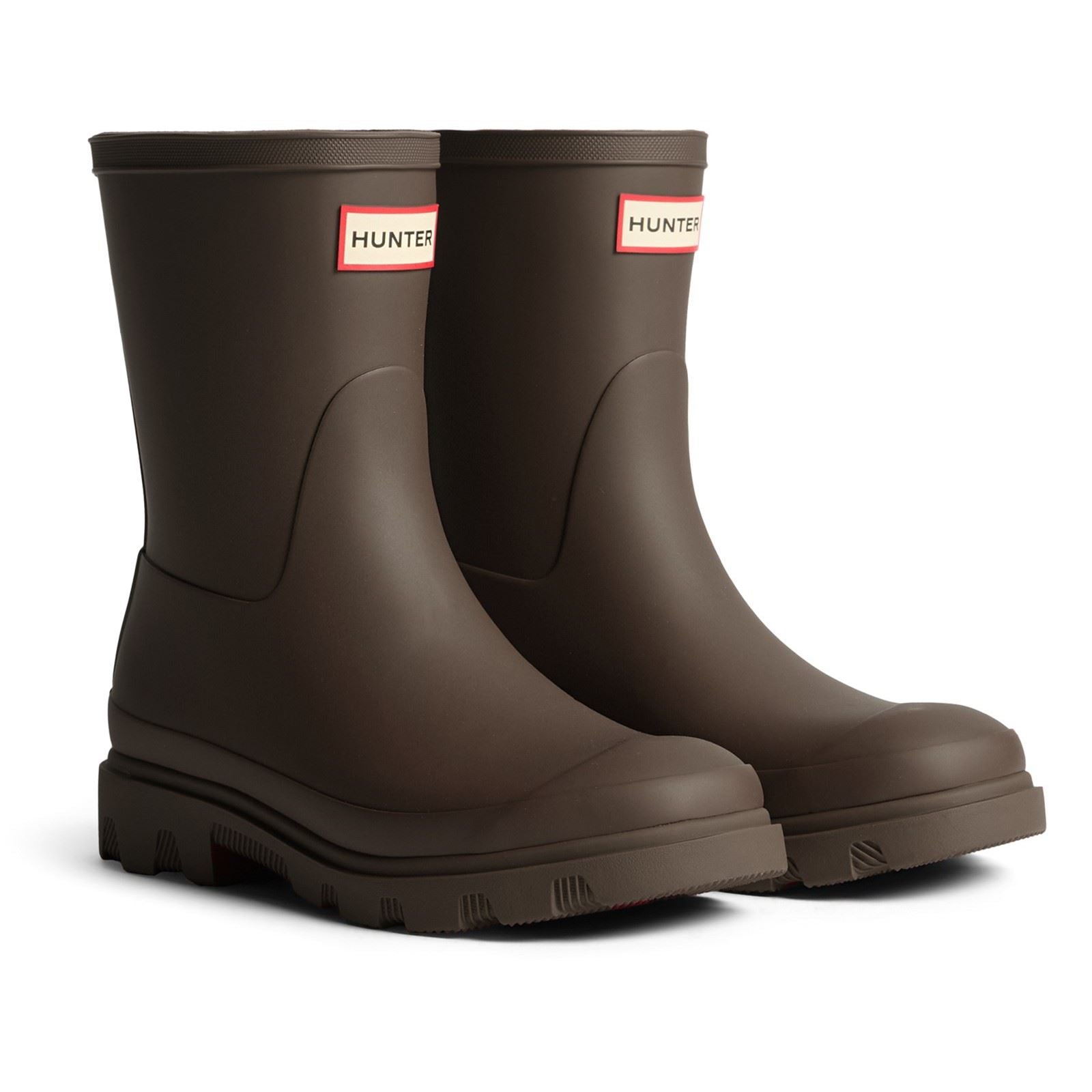 Hunter Downpour Short Boot Gummi Herren Schokoladenbraune Gummistiefel
