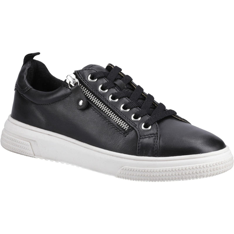 Hush Puppies Martha Damen Sneaker Aus Schwarzem Leder